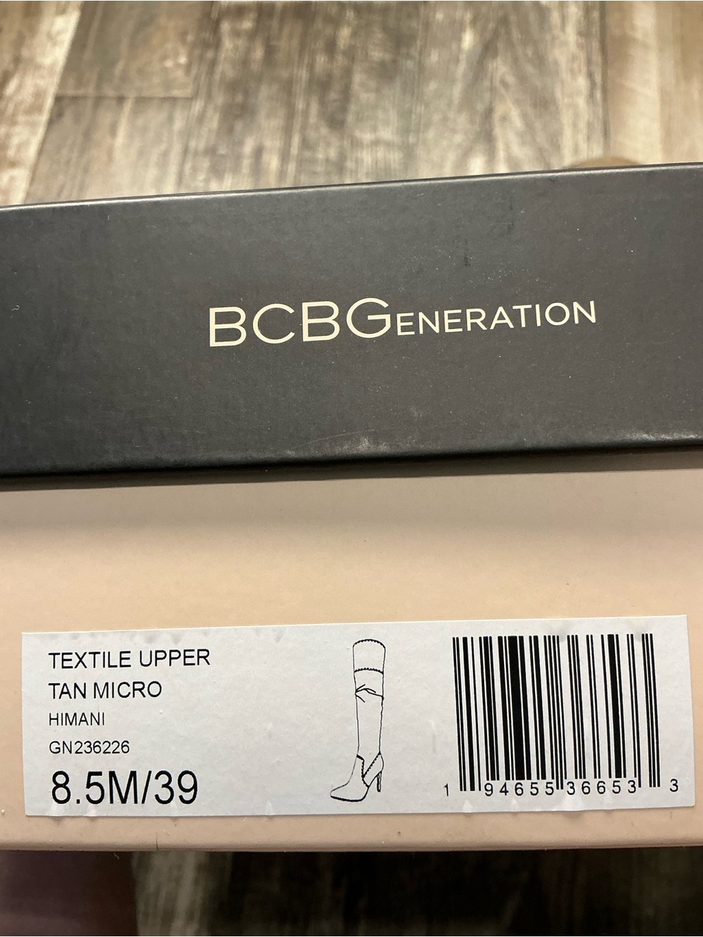 BCBGeneration Tan Slouch Over-the-Knee Stiletto Boots Size 8.5 - Picture 15 of 16